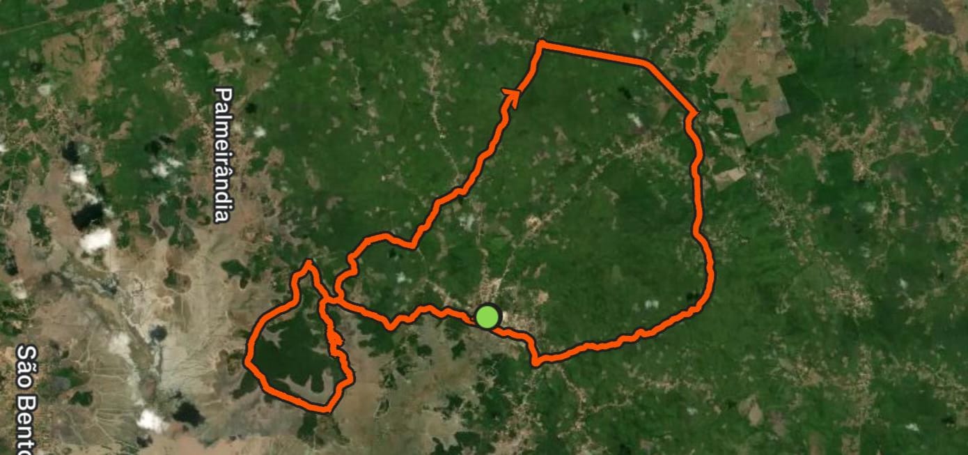 Preview do vídeo do mapa do percurso